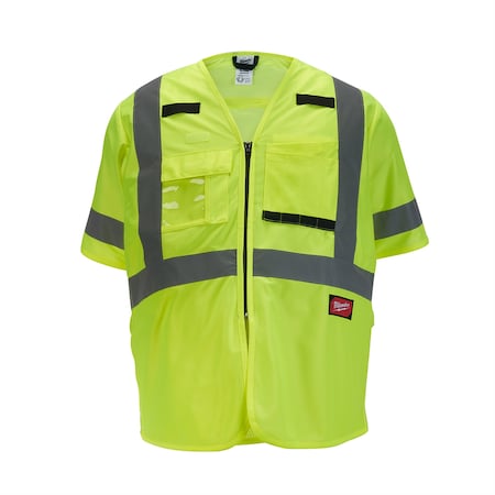 Milwaukee Tool Class 3 High Visibility Yellow Safety Vest - 2XL/3XL 48-73-5143